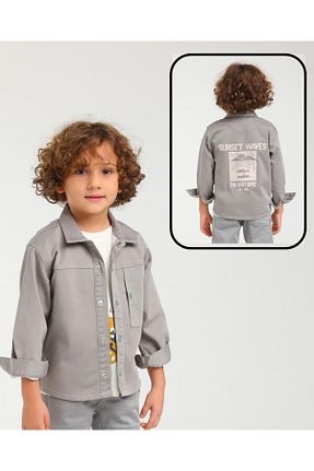پیراهن طوسی بچه گانه رگولار Jack Lions - کد 809407051