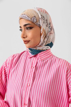 روسری رنگی ساده nehir eşarp - کد 820925784
