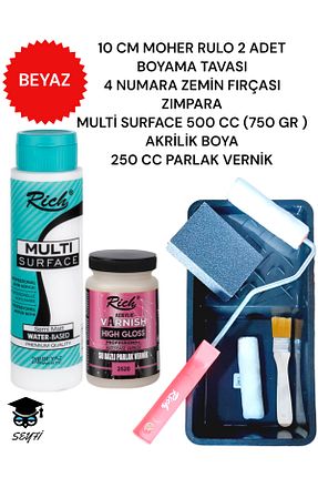 رنگ اکریلیک سفید SEYFİKİRTASİYE - کد 821115701