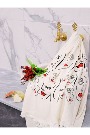 پشتمال رنگی %100 پنبه ارگانیک Minel Mavi - کد 821122544