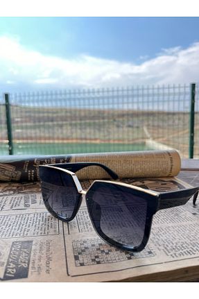 عینک آفتابی آبی زنانه UV400 hiddenglows - کد 821140108