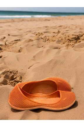 کفش ساحلی نارنجی زنانه سیلیکون کد 820455509