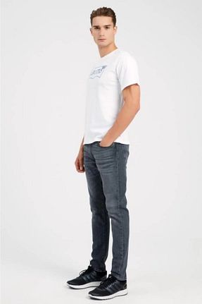 شلوار طوسی مردانه پارچه Levi