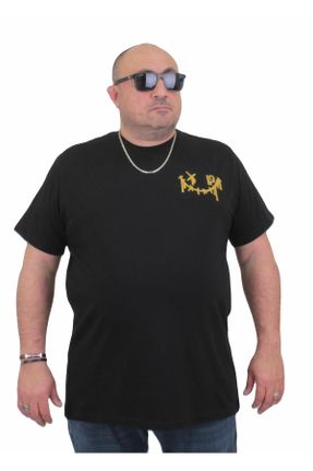 تی شرت مشکی مردانه سایز بزرگ کد 821625935