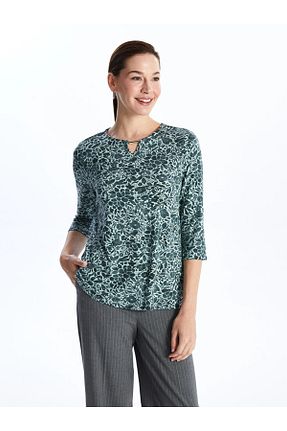 لباس سبز زنانه بافتنی LC Waikiki - کد 821652177
