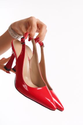 کفش استایلتو قرمز پاشنه نازک پاشنه متوسط ( 5 - 9 cm ) کد 821665104