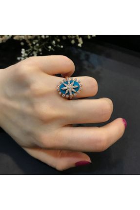 انگشتر نقره صورتی زنانه زیرکن Stella - کد 107212033