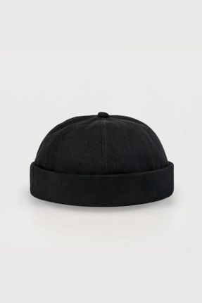 کلاه مشکی زنانه پنبه (نخی) کد 238752800