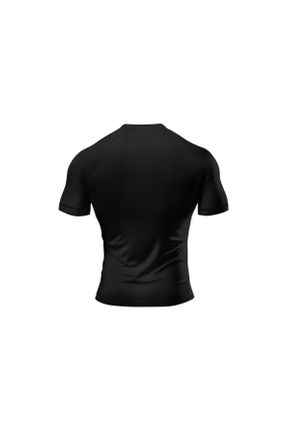 تی شرت مشکی مردانه اسلیم پلی استر قابلیت خشک شدن سریع کد 821476060