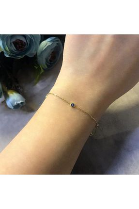دستبند نقره زرد زنانه Stella - کد 142435929