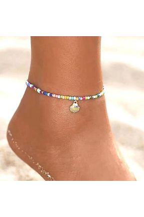 خلخال جواهر رنگی زنانه منجق toptanhanem - کد 821579350
