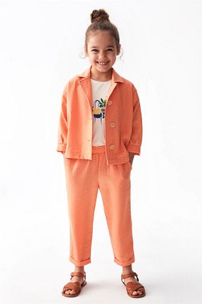 شلوار نارنجی بچه گانه پارچه Nk Kids - کد 822001731