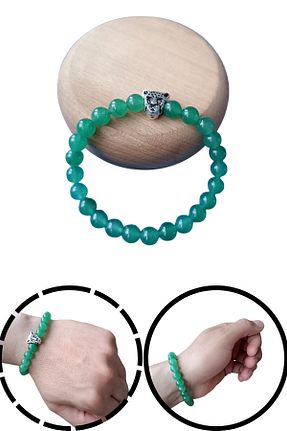 دستبند جواهر سبز زنانه سنگ طبیعی MGA DOĞAL TAŞ - کد 821488917