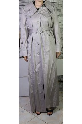 مانتو بلند حجاب طوسی زنانه Bilgiçler - کد 821950691