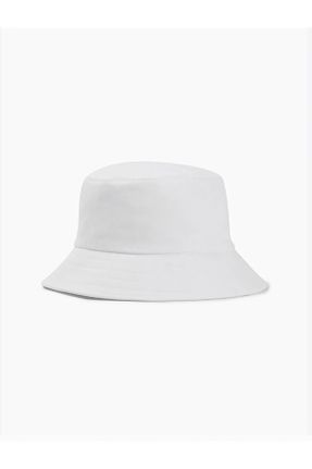 کلاه سفید زنانه پنبه (نخی) کد 822006734