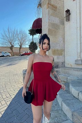 لباس قرمز زنانه بافتنی Sorridi - کد 821775694