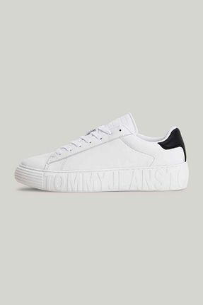 کفش اسنیکر طلائی مردانه چرم اصل Tommy Hilfiger - کد 759545118