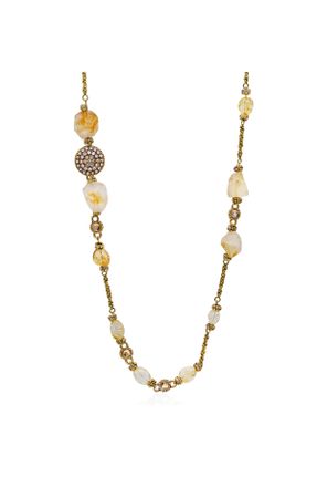 گردنبند جواهر طلائی زنانه روکش طلا کد 822135513