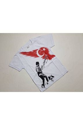 تیشرت سفید بچه گانه رگولار Şımarık - کد 153157930
