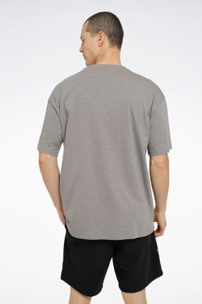 تی شرت طوسی مردانه رگولار کد 822250121