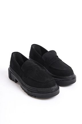 کفش لوفر مشکی زنانه چرم مصنوعی Shu Mhu - کد 822291152