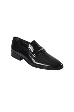 کفش کلاسیک مشکی مردانه چرم لاکی پاشنه کوتاه ( 4 - 1 cm ) پاشنه ساده کد 822355409