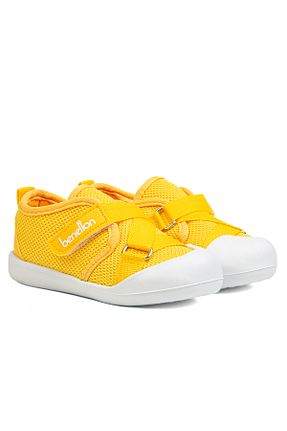 کفش پیاده روی زرد بچه گانه پارچه ای Benetton - کد 820459032