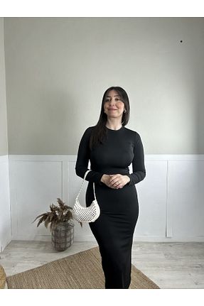 لباس مشکی زنانه بافتنی Muaz - کد 822156170