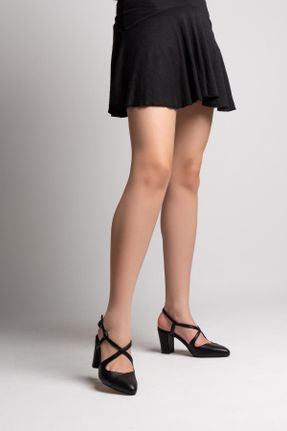 کفش پاشنه بلند کلاسیک مشکی زنانه پاشنه ضخیم پاشنه متوسط ( 5 - 9 cm ) کد 822184766