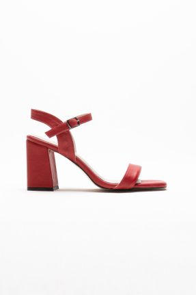 کفش پاشنه بلند کلاسیک قرمز زنانه پاشنه ضخیم پاشنه متوسط ( 5 - 9 cm ) کد 822185829