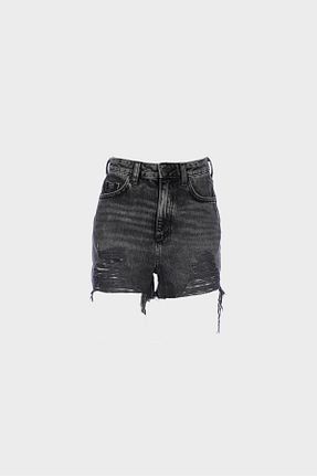 شلوارک و برمودا طوسی زنانه فاق بلند CROSS JEANS - کد 822264700