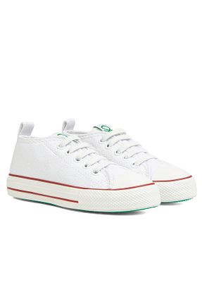 کفش پیاده روی سفید بچه گانه پارچه ای Benetton - کد 738429881