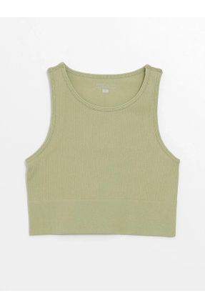 تی شرت سبز زنانه رگولار یقه گرد تکی کد 822048882