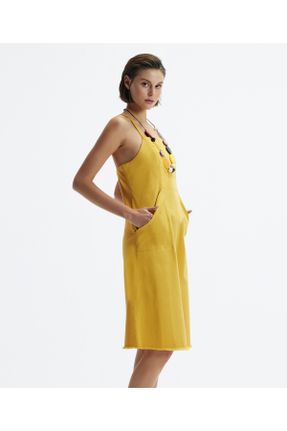 لباس زرد زنانه بافتنی رگولار کد 822147306