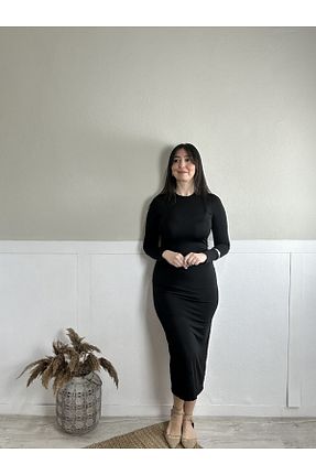 لباس مشکی زنانه بافتنی Muaz - کد 822156170