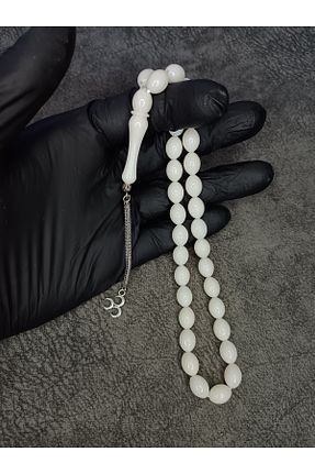 تسبیح سفید کهربا Mos Tespih - کد 822179249