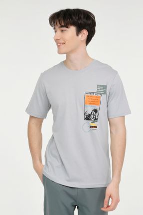تی شرت طوسی مردانه رگولار کد 822233664