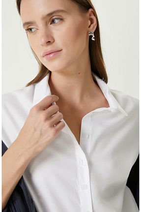پیراهن سفید زنانه رگولار Network - کد 822238502