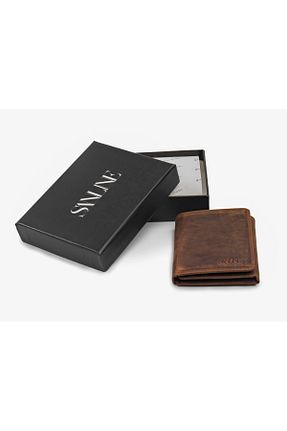 کیف پول قهوه ای مردانه سایز متوسط SANLINE - کد 782213468