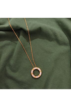 گردنبند جواهر طلائی زنانه استیل ضد زنگ Canım kendim - کد 822351217
