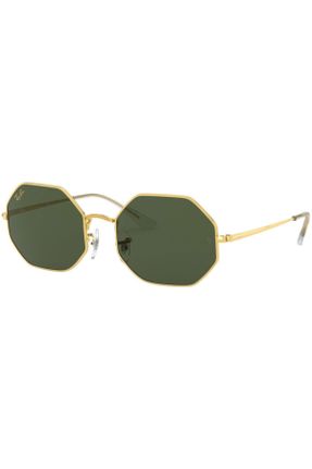 عینک آفتابی سبز زنانه 54 UV400 فلزی مات هندسی کد 95241072