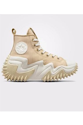 کفش اسنیکر بژ زنانه بند دار Converse - کد 822361235