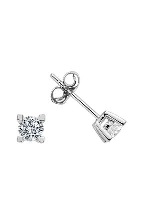 گوشواره الماس سفید نگین دار Sirius Pırlanta - کد 85698613
