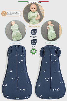 سرهمی خواب سرمه ای بچه گانه پنبه ای Elele - کد 818194795