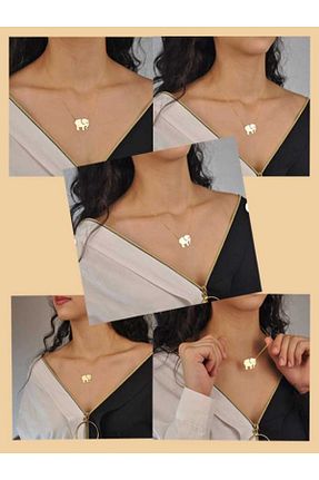 گردنبند نقره طلائی زنانه 925 عیار Wega Gold - کد 802278924