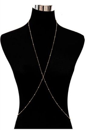 گردنبند جواهر طلائی زنانه فلزی Lal - کد 822534826