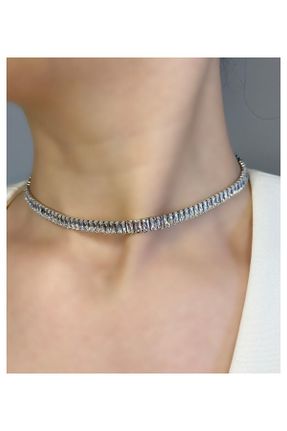 گردنبند جواهر زنانه فلزی کد 822533028