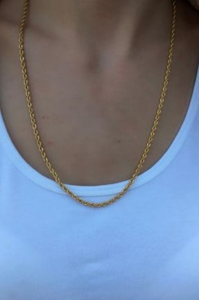 گردنبند جواهر طلائی زنانه فلزی کد 822544380
