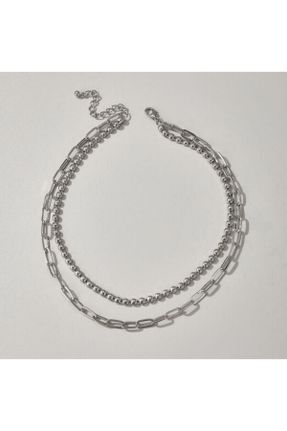گردنبند جواهر زنانه فلزی کد 822543171