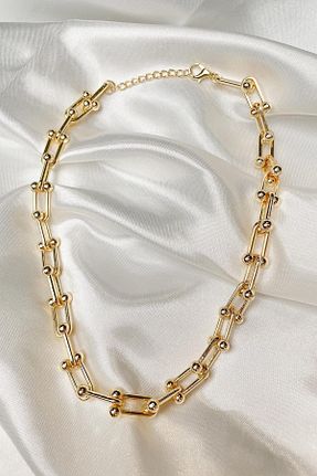 گردنبند جواهر طلائی زنانه فلزی Lal - کد 822532375